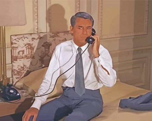 Cary Grant North By Northwest paint by number