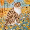 Cat In Autumn paint by number