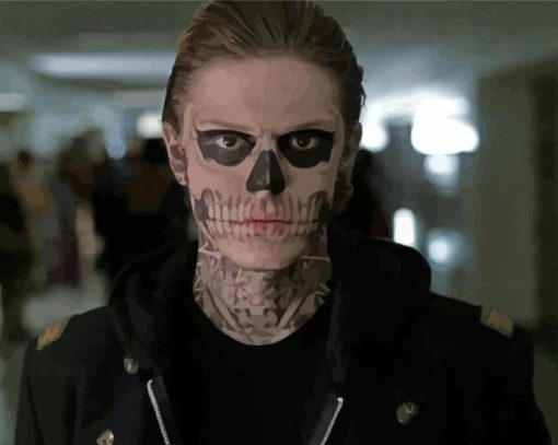 Evan Peters American Horror Story paint by number