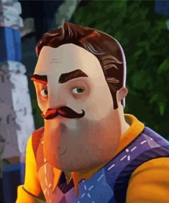 Hello Neighbor paint by number