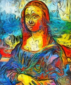 Mona Lisa Abstract paint by number