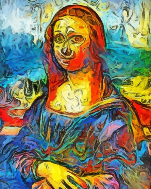 Mona Lisa Abstract paint by number