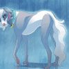 Saluki Under Rain Art paint by number