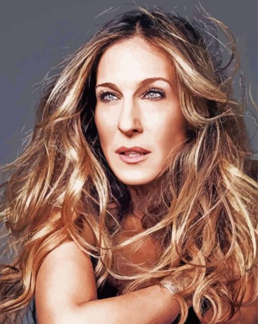 The American Actress Sarah Jessica Parker paint by number