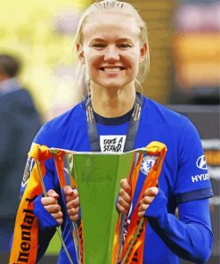 The Footballer Pernille Harder paint by number