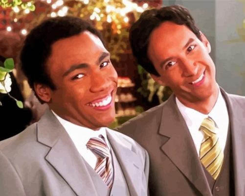 Troy And Abed Community Tv Show Paint by number