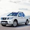 White Nissan Navara D40 Paint by number