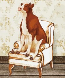 Cow Sofa paint by number
