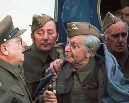 Dads Army Serie Characters paint by number