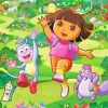 Dora The Explorer Animated Movie paint by number