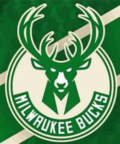 Milwaukee Bucks Logo paint by number