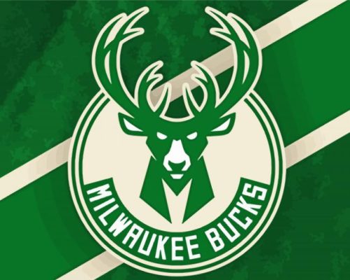 Milwaukee Bucks Logo paint by number