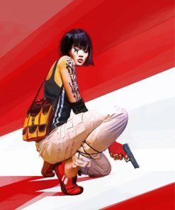 Mirrors Edge Warrior paint by number