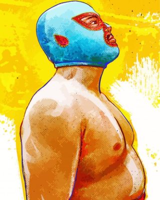 Nacho Libre Jack Black paint by number