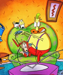 Rockos Modern Life Characters Art paint by number