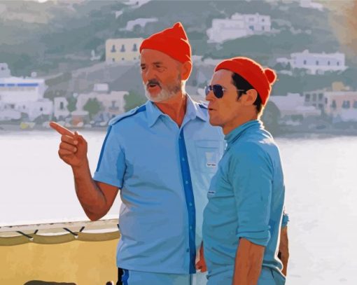 The Life Aquatic Characters paint by number
