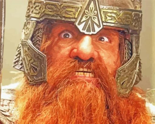 Aesthetic Gimli paint by number