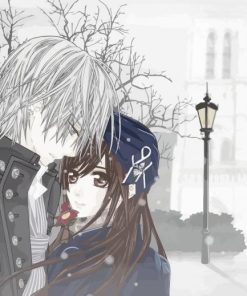 Anime Snow Date Paint by number
