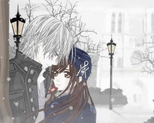 Anime Snow Date Paint by number