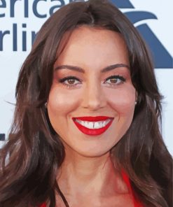 Aubrey Plaza Actress paint by number