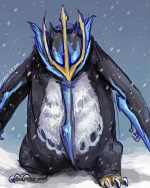 Cool Empoleon paint by number