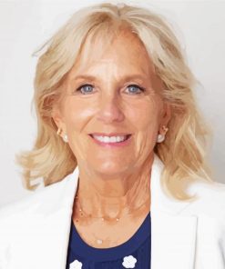 Jill Biden Smiling Paint by number