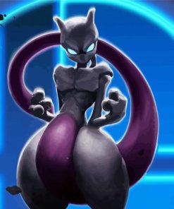 Mewtwo Species paint by number