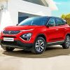 Red Tata Harrier paint by number