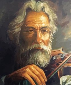 William Hoffman Old Violinist Man paint by number