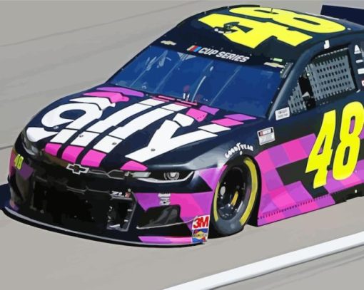 48 Racing Car Paint By Number