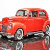 1940 Ford Red Car Paint By Number