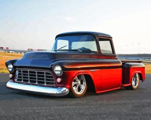 1955 Chevy Pickup Truck Paint By Number