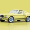 1967 Yellow Mustang Paint By Number