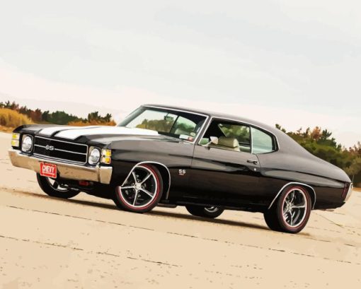 1971 Chevelle Side View Paint By Number