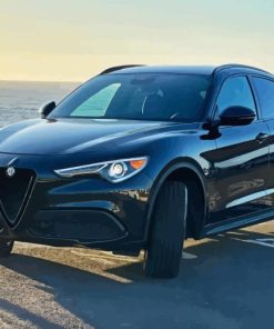 2018 Black Alfa Romeo Paint By Number
