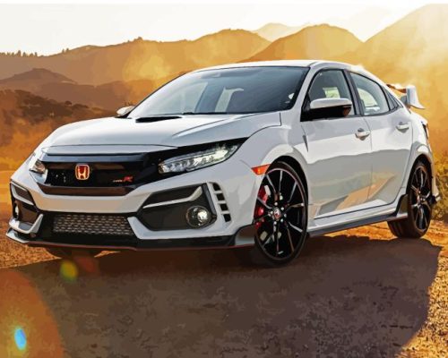 2020 Honda Civic Type R Paint By Number