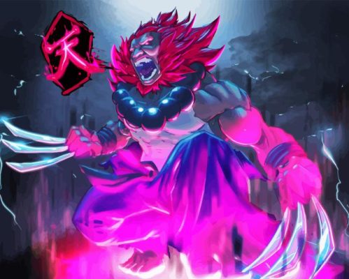 Akuma Anime Character Paint By Numbers