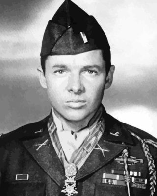 Audie Murphy Soldier Paint By Number