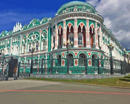 Beautiful Buildings In Yekaterinburg Paint By Number