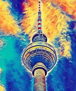 Berliner Fernsehturm Art Paint By Number