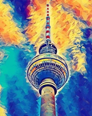 Berliner Fernsehturm Art Paint By Number