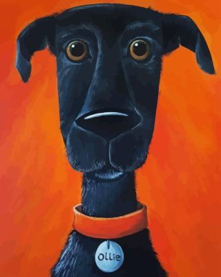 Black Dog Paint By Number