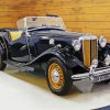 Black MG TD Car Paint By Number