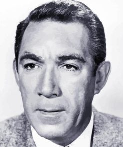 Black And White Anthony Quinn Paint By Number