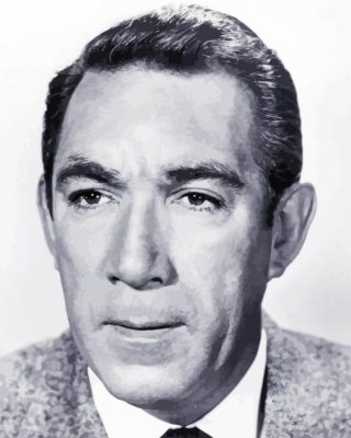 Black And White Anthony Quinn Paint By Number