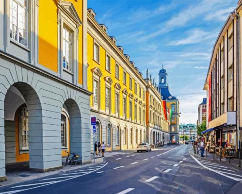 Bonn City Streets Paint By Number