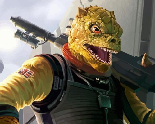 Bossk In Star Wars Paint By Numbers