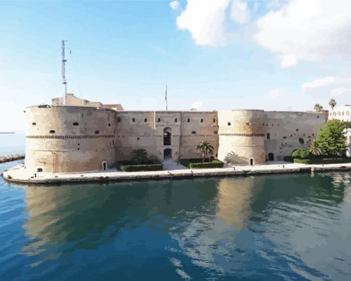 Castello Aragonese In Taranto Paint By Numbers