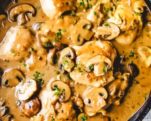 Chicken Stroganoff Paint By Number