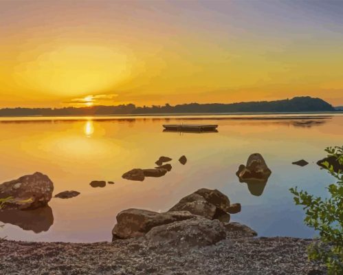 Chiemsee Lake In Germany Paint By Number